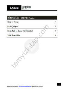 İş Hukuku 25-26 Bahar 3