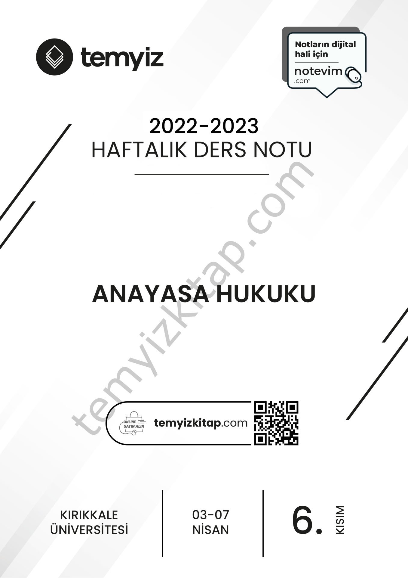 Kırıkkale Üniversitesi Anayasa Hukuku 22-23 Bahar 6