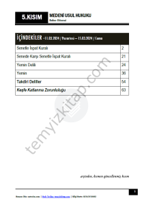 Medeni Usul Hukuku 1.Öğretim 23-24 Bahar 5