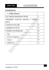 Şehir Üniversitesi İş ve Sosyal Güvenlik Hukuku 22-23 Güz 2