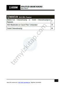 Devletler Umumi Hukuku 25-26 Bahar 2