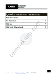 İş Hukuku 25-26 Bahar 4