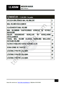 Medeni Hukuk 23-24 Bahar 11