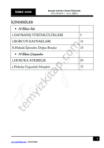 Borçlar Hukuku Genel Hükümler 22-23 Güz 3