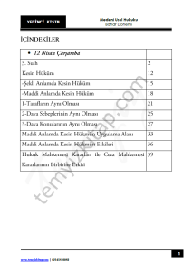 Kocatepe Üniversitesi Medeni Usul Hukuku 22-23 Bahar 7