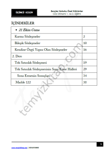Borçlar Hukuku Özel Hükümler 22-23 Güz 3