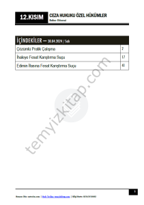 Ceza Hukuku Özel Hükümler 23-24 Bahar 12