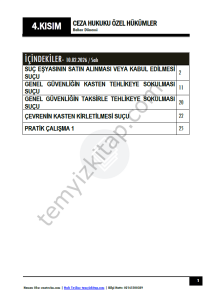 Ceza Hukuku Özel Hükümler 25-26 Bahar 4