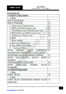 Eşya Hukuku 22-23 Güz 3