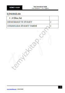 Türk Demokrasi Tarihi 22-23 Güz 3