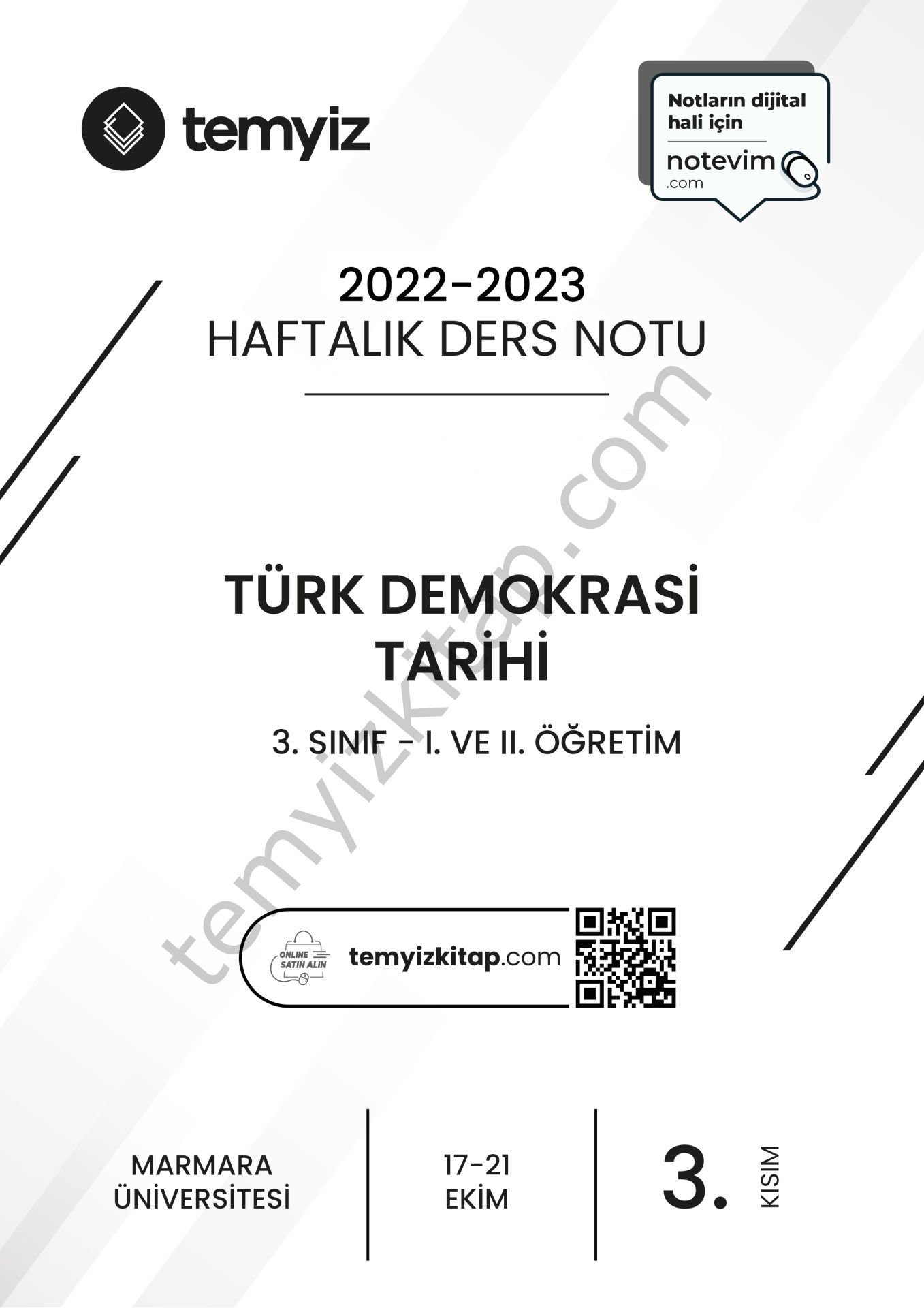 Türk Demokrasi Tarihi 22-23 Güz 3
