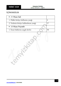 Anayasa Hukuku 1.Öğretim 22-23 Bahar 7