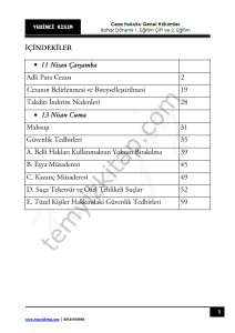 Ceza Hukuku Genel Hükümler 1.Öğretim Çift ve 2.Öğretim 22-23 Bahar 7
