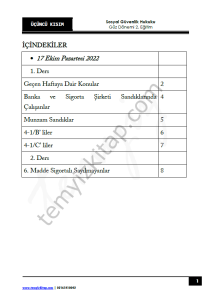Sosyal Güvenlik Hukuku 2.Öğretim 22-23 Güz 3
