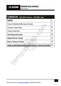 Medeni Usul Hukuku 2.Öğretim 23-24 Bahar 13