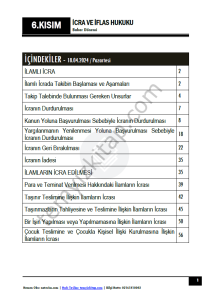 İcra ve İflas Hukuku 2.Öğretim 23-24 Bahar 6
