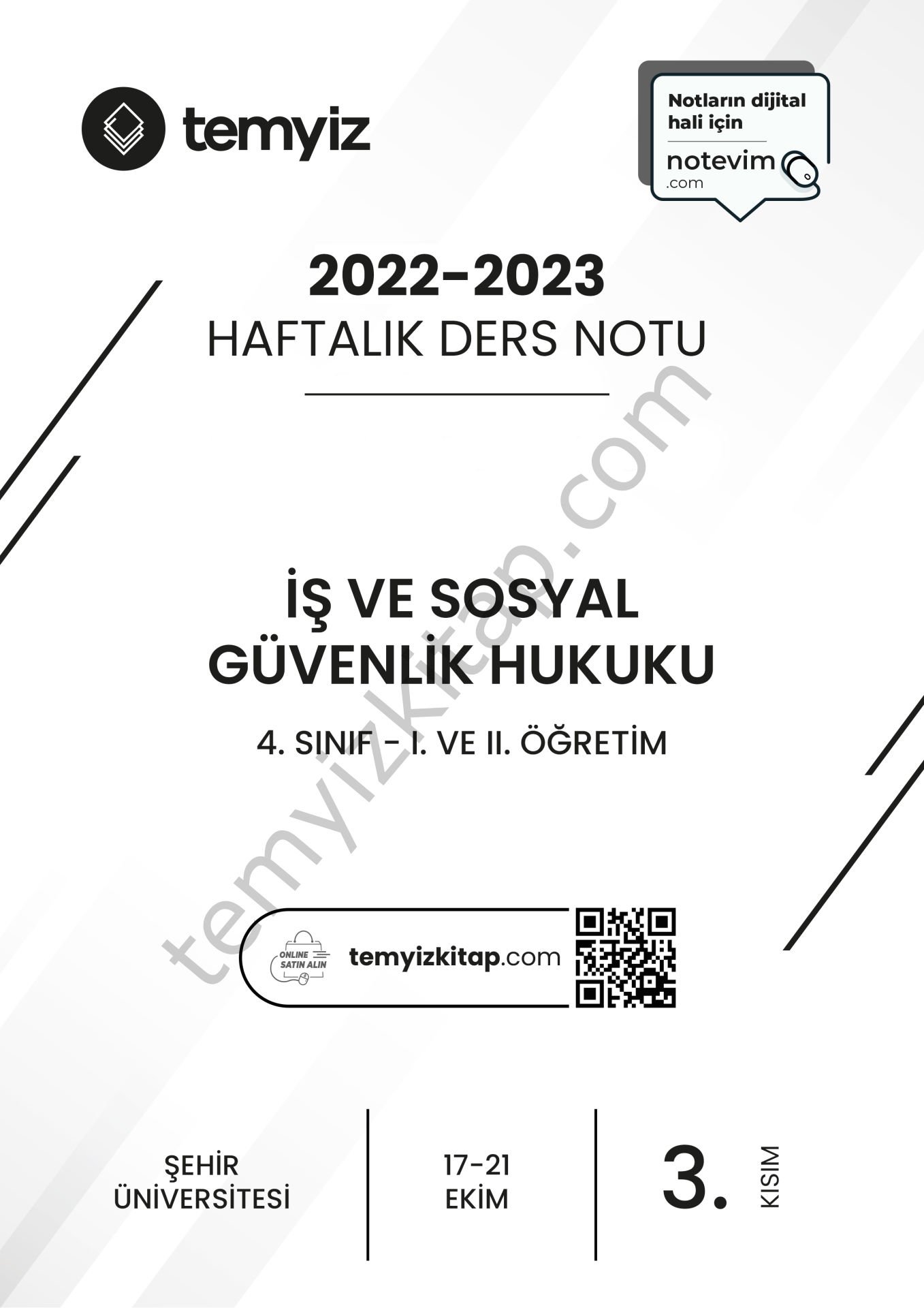 Şehir Üniversitesi İş ve Sosyal Güvenlik Hukuku 22-23 Güz 3