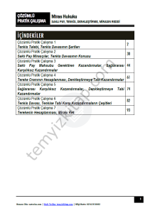 Miras Hukuku 2023-2024 Bahar Dönemi Çözümlü Pratik Kitapçığı