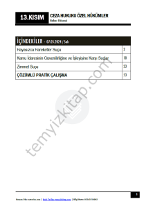 Ceza Hukuku Özel Hükümler 23-24 Bahar 13