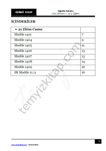 Şehir Üniversitesi Sigorta Hukuku 22-23 Güz 3