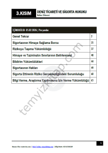 Deniz Ticareti ve Sigprta Hukuku 25-26 Bahar 3