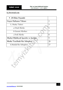 Fikri ve Sınai Mülkiyet Hukuku 22-23 Güz 3