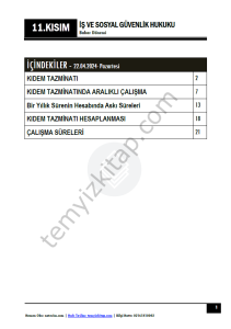 Şehir Üniversitesi İş ve Sosyal Güvenlik Hukuku 23-24 Bahar 11
