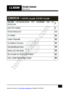 Ticaret Hukuku 2.Öğretim 23-24 Bahar 11