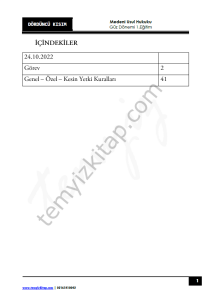 Medeni Usul Hukuku 1.Öğretim 22-23 Güz 4