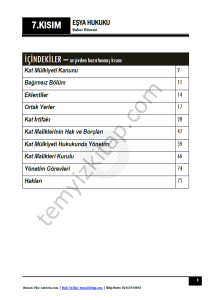Eşya Hukuku 23-24 Bahar 7