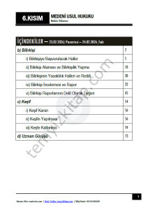 Medeni Usul Hukuku 25-26 Bahar 6