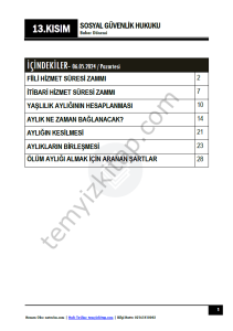 Sosyal Güvenlik Hukuku 23-24 Bahar 13