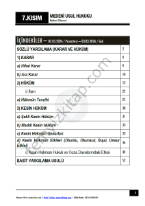 Medeni Usul Hukuku 25-26 Bahar 7