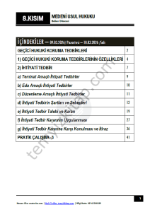Medeni Usul Hukuku 25-26 Bahar 8