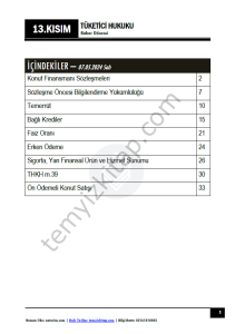 Tüketici Hukuku 23-24 Bahar 13