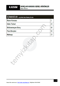 Borçlar Hukuku Genel Hükümler 23-24 Bahar 6