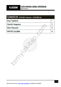 Ceza Hukuku Genel Hükümler 25-26 Bahar 6