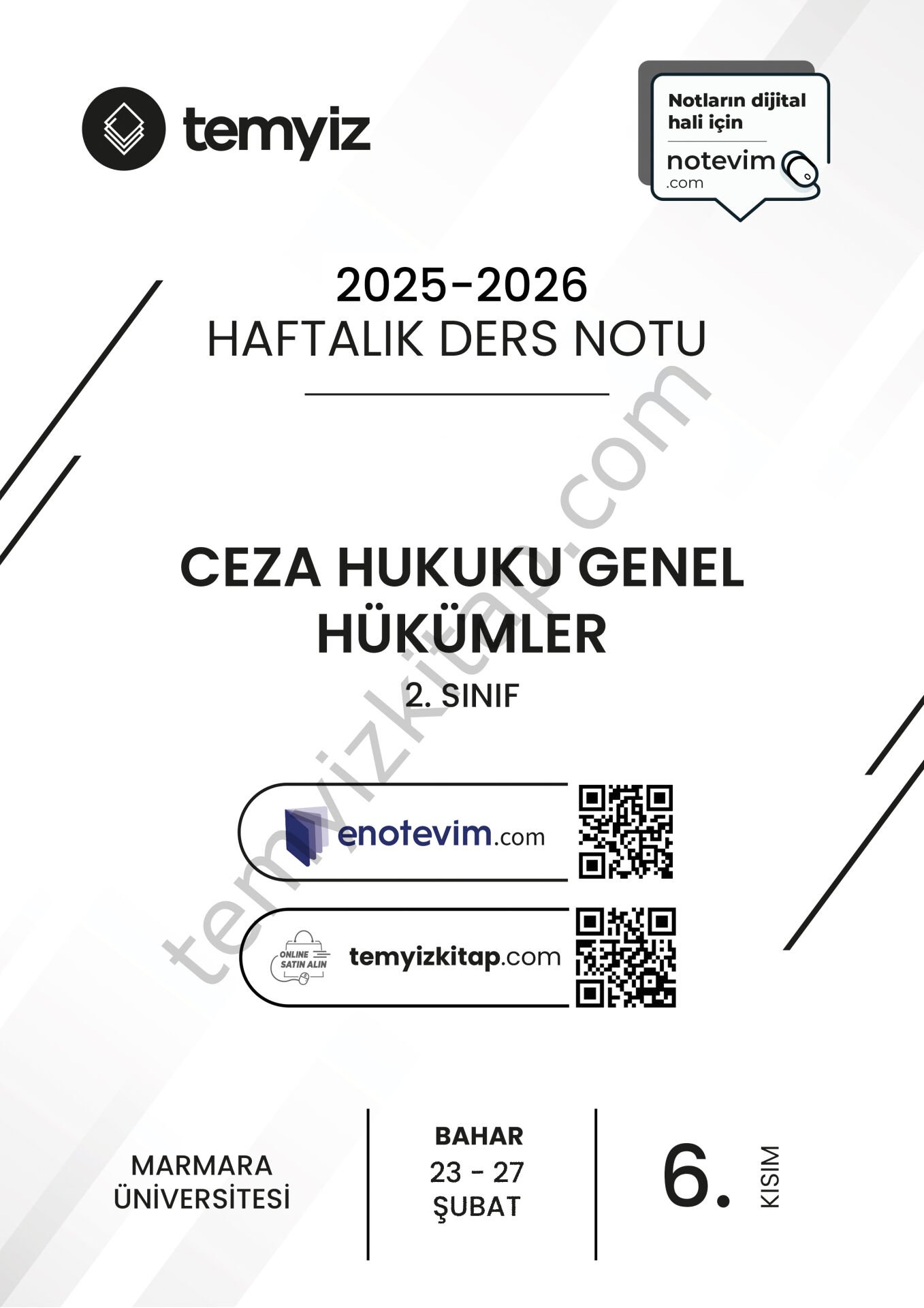 Ceza Hukuku Genel Hükümler 25-26 Bahar 6