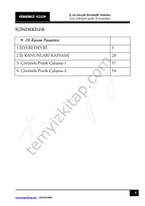 Şehir Üniversitesi İş ve Sosyal Güvenlik Hukuku 22-23 Güz 4