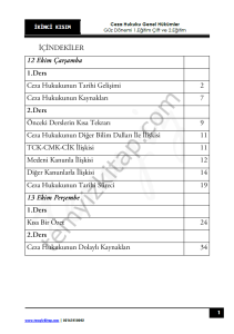 Ceza Hukuku Genel Hükümler 1.Öğretim Çift ve 2.Öğretim 22-23 Güz 2