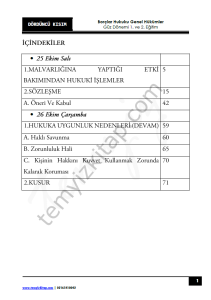 Borçlar Hukuku Genel Hükümler 22-23 Güz 4