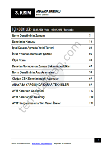 Anayasa Hukuku 25-26 Bahar 3