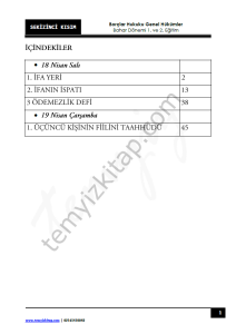 Borçlar Hukuku Genel Hükümler 22-23 Bahar 8
