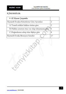 Şehir Üniversitesi Kıymetli Evrak Hukuku 22-23 Güz 5