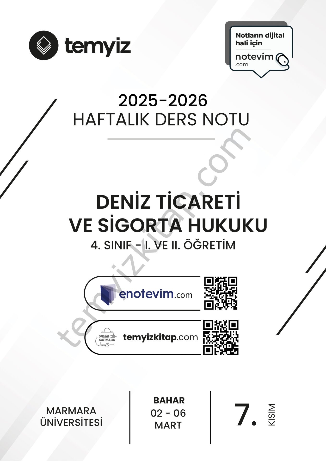 Deniz Ticareti ve Sigorta Hukuku 25-26 Bahar 7