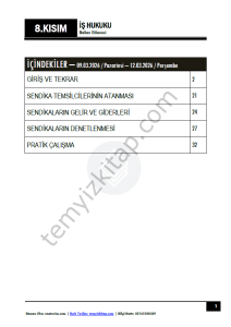 İş Hukuku 25-26 Bahar 8