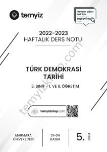 Türk Demokrasi Tarihi 22-23 Güz 5