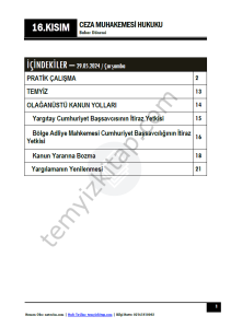 Ceza Muhakemesi Hukuku 1.Öğretim 23-24 Bahar 16
