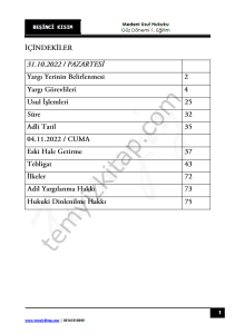 Medeni Usul Hukuku 1.Öğretim 22-23 Güz 5