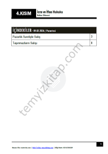 İcra ve İflas Hukuku 25-26 Bahar 4